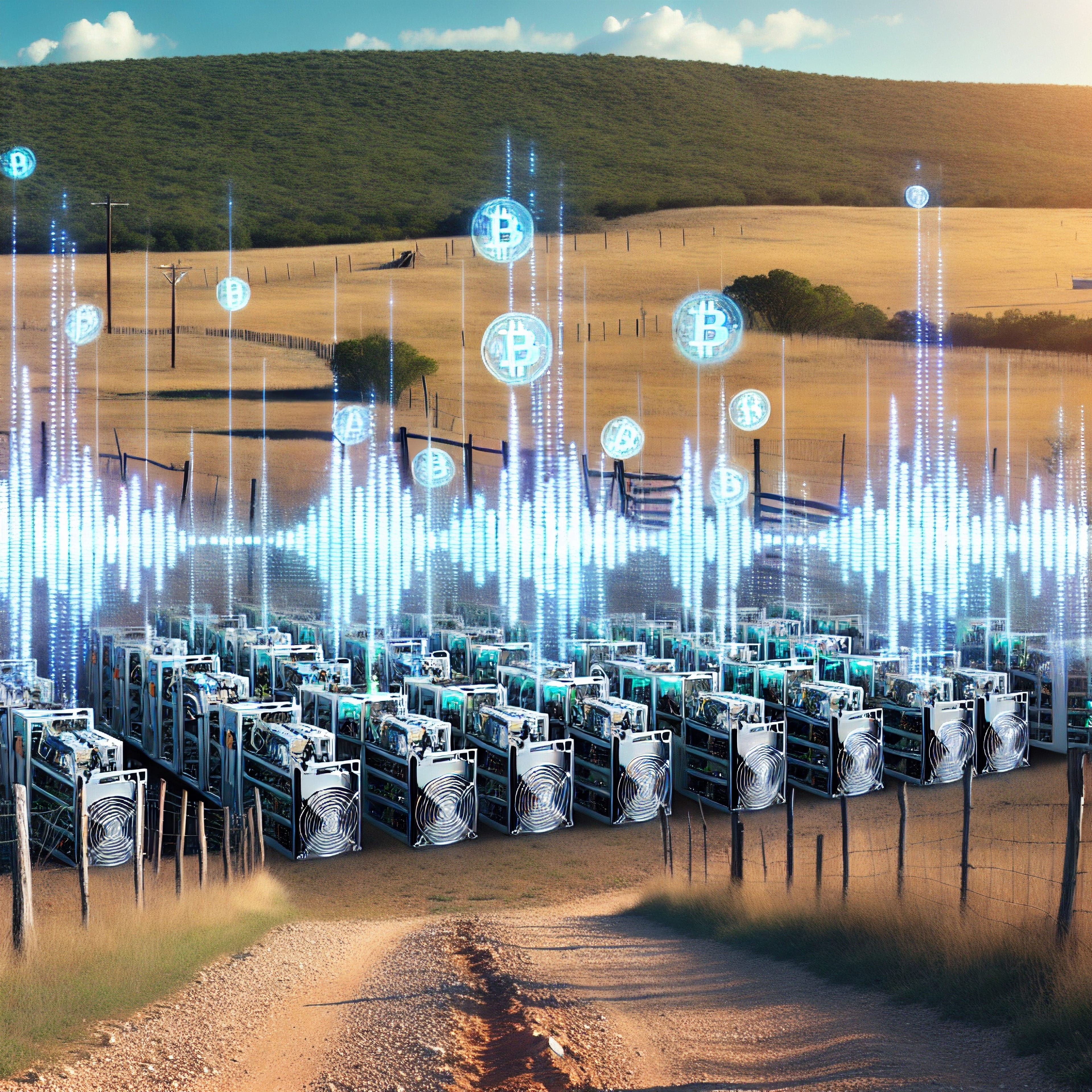 Bitcoin mine in Texas.