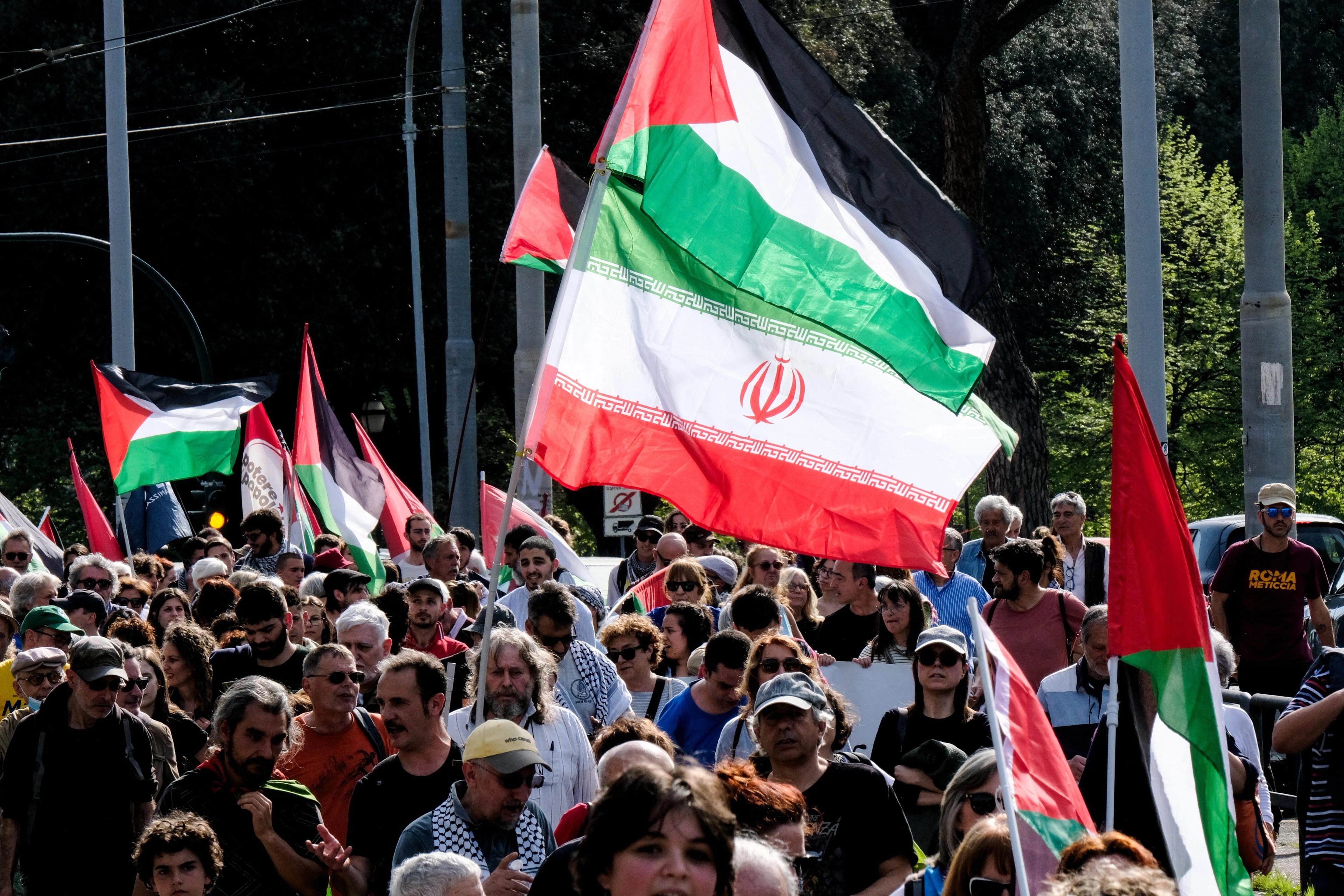 Rome, Event of the 'Coordination for Palestine', Italy - 13 Apr 2024