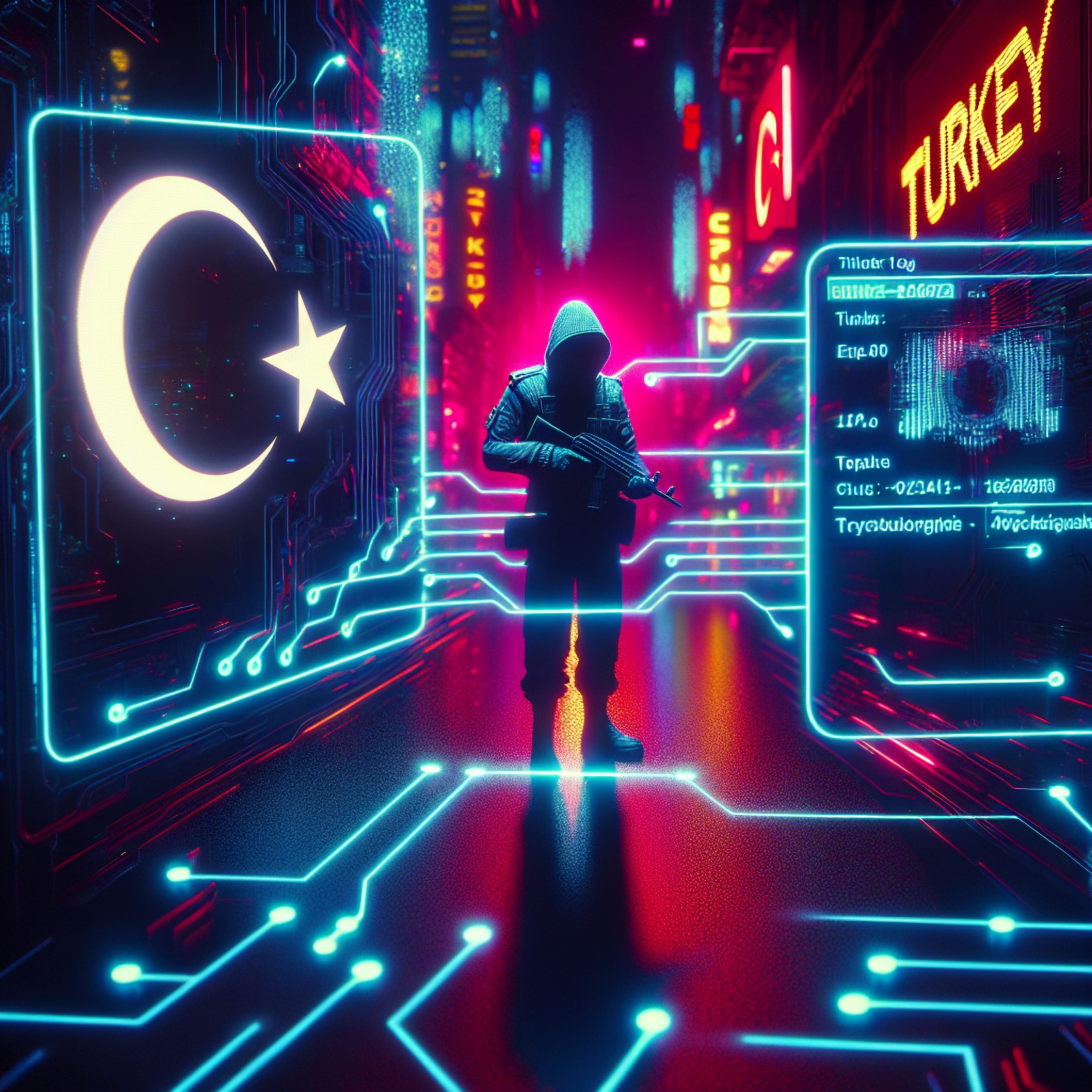 Cyberpunk,Photo,Of,Stealing,Turkey,Crypto