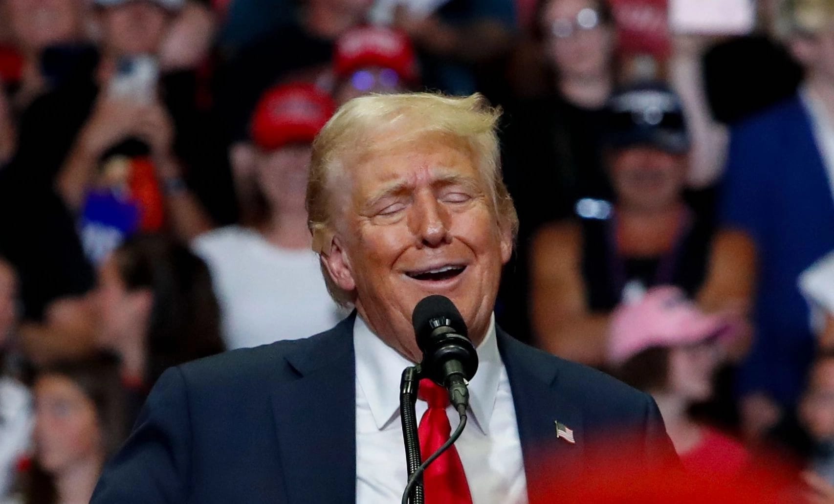 Former President Donald Trump and J.D. Vance Campaign Rally, Grand Rapids, USA - 20 Jul 2024