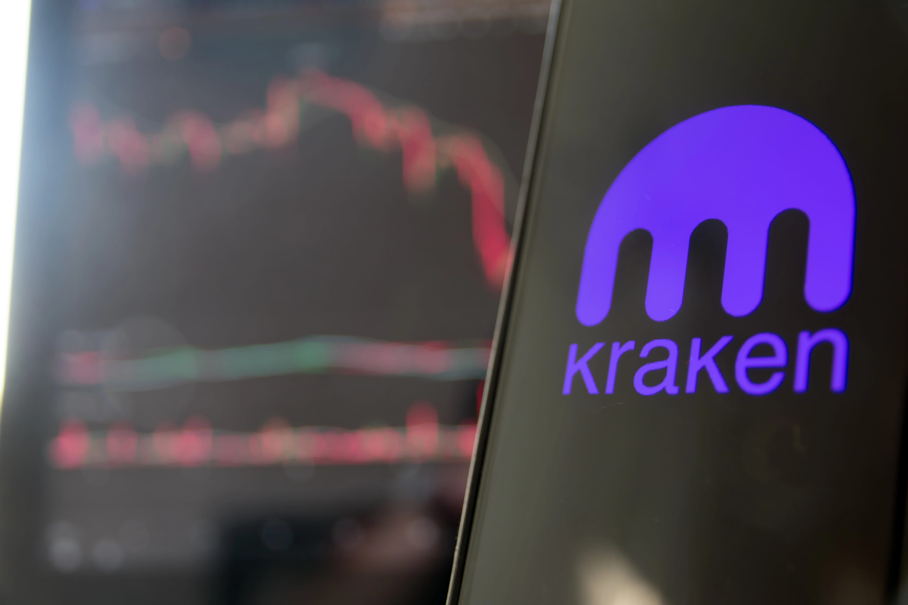 Germany,-,February,10,2023:,Kraken,Is,Cryptocurrency,Exchange.,A,Smartphone
