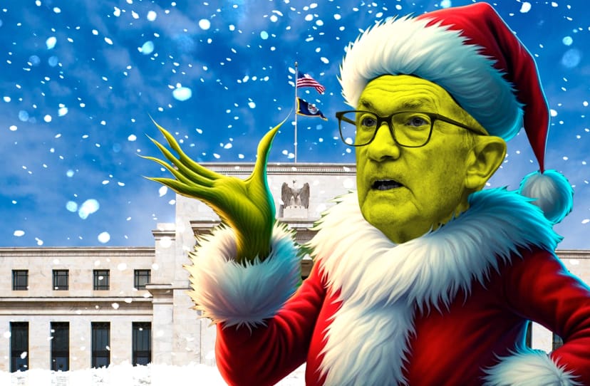 The Fed looms like Grinch over Bitcoin, Ethereum, and XRP