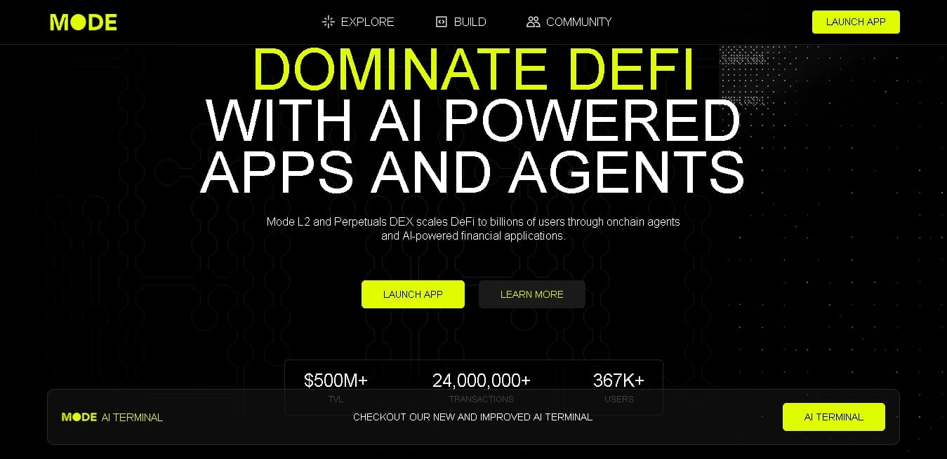 Mode Network website