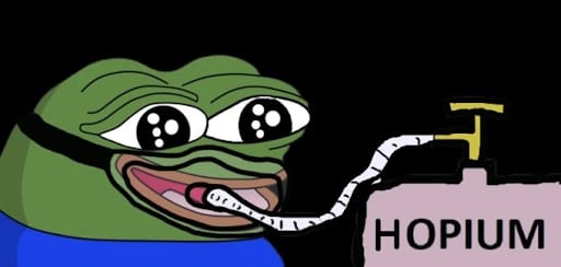 Hopium Pepe the frog meme