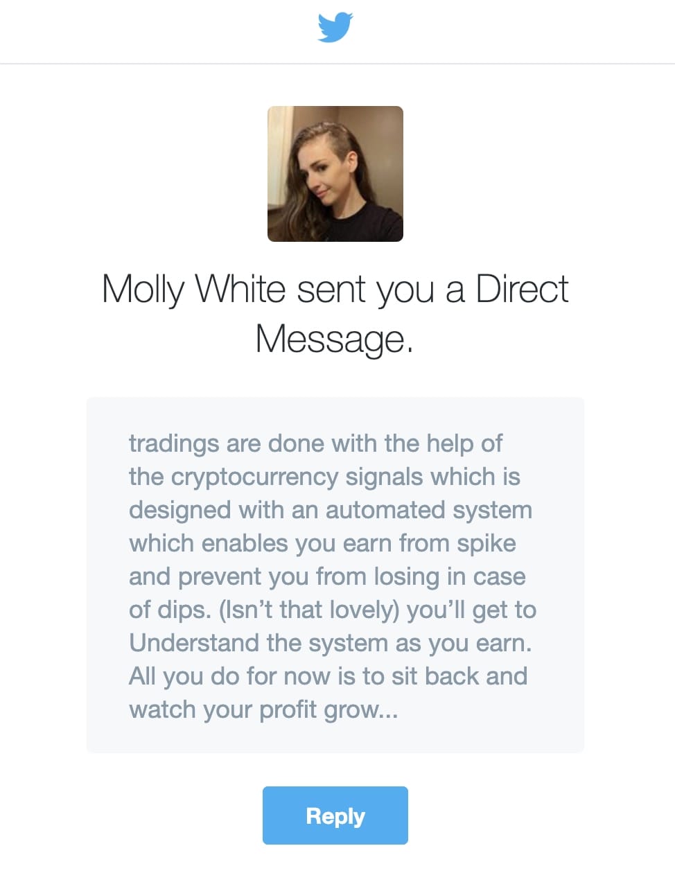 Screenshoot from gmail