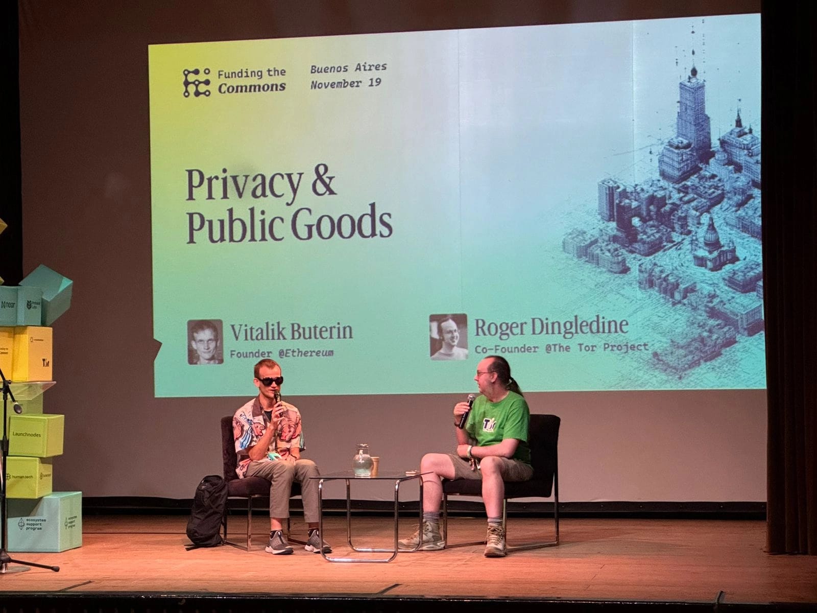 Vitalik Buterin and Roger Dingledine