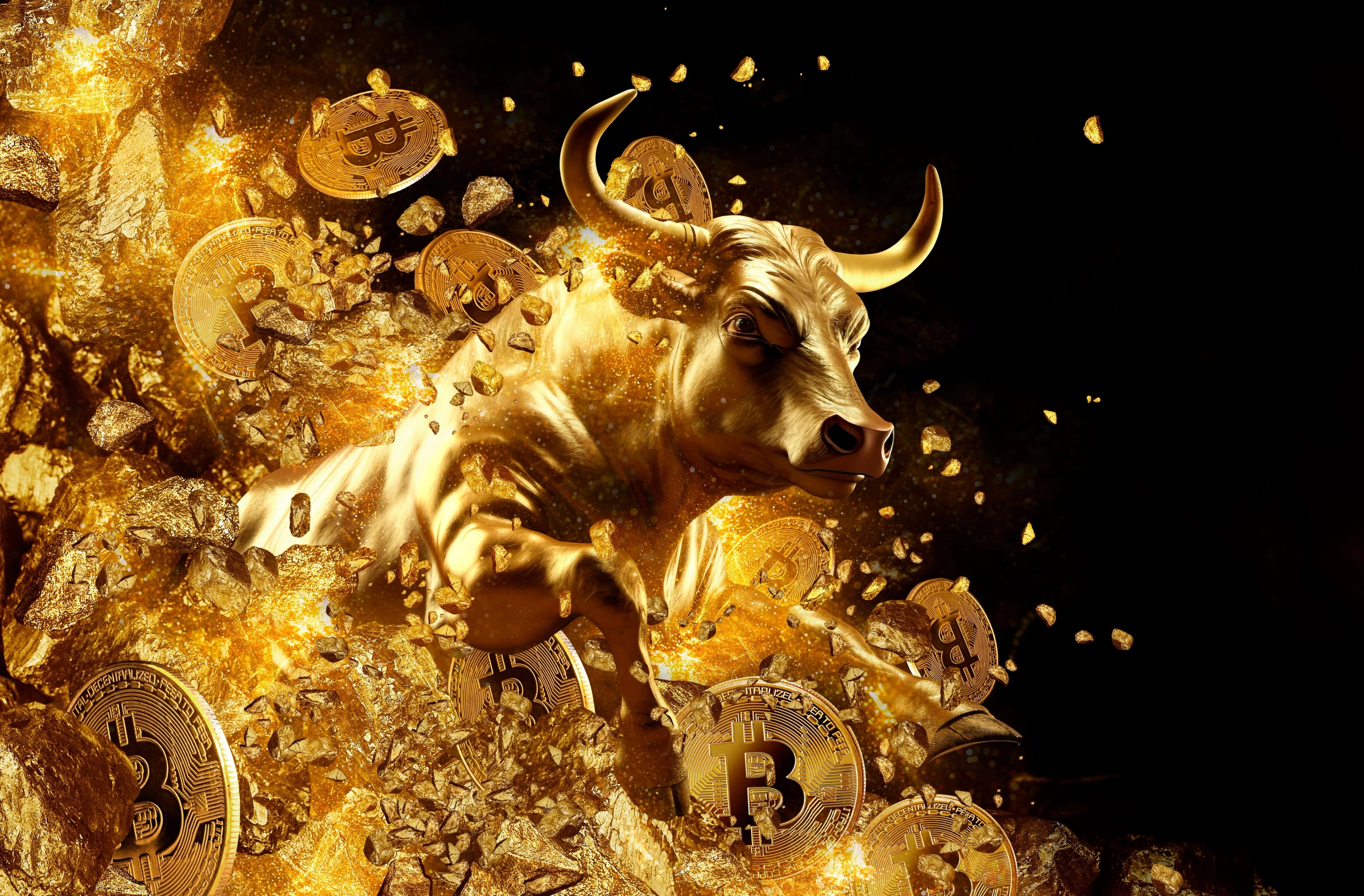 Bullish,Divergent,Concept,,Gold,Bull