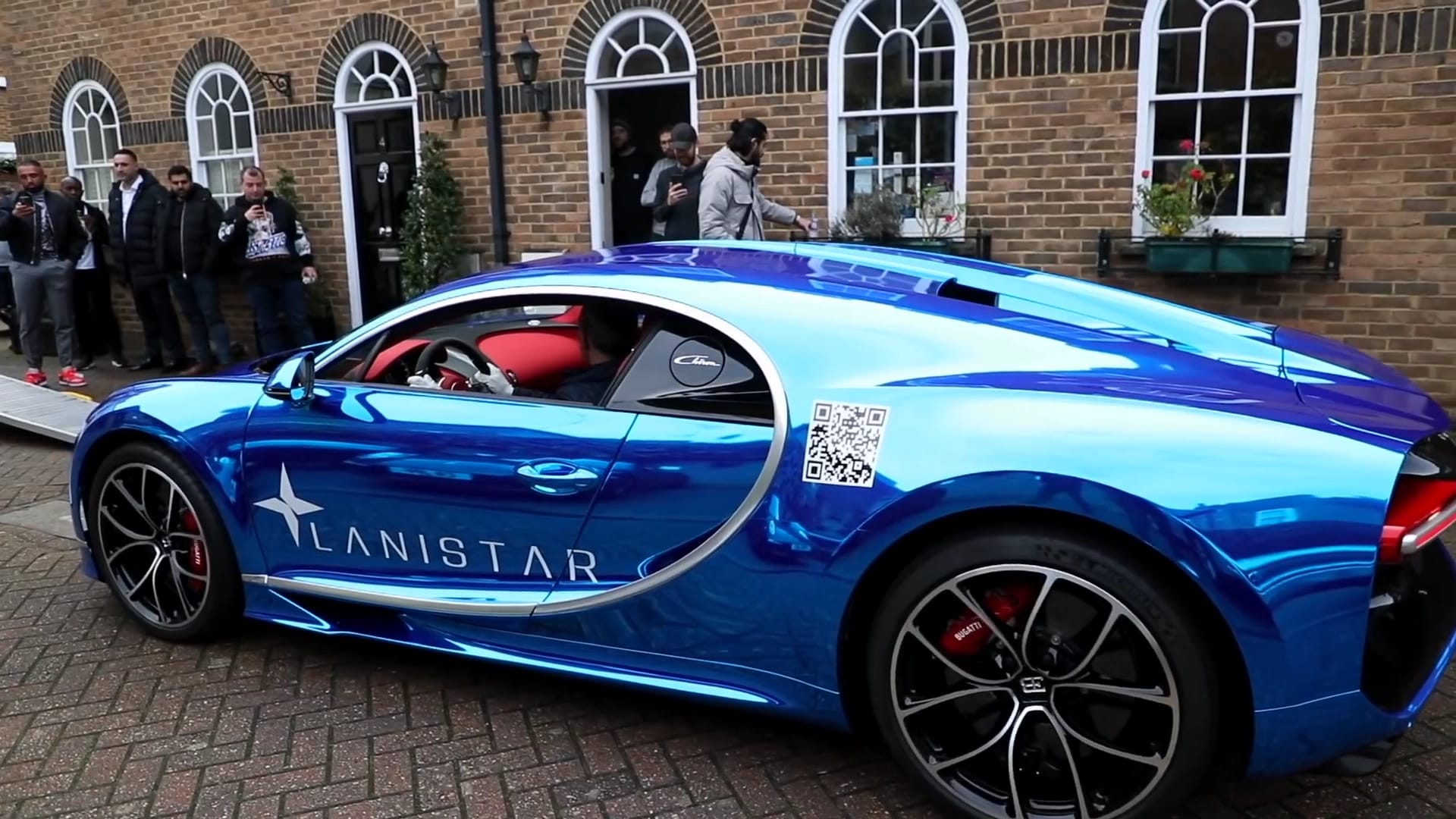 The Lanistar logo on a Bugatti Chiron in 2020. Source: YouTube.